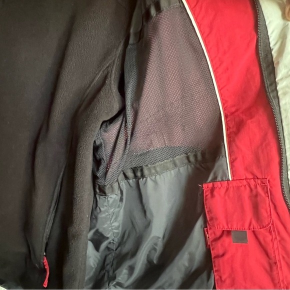 VTG L.L. Bean 2 in 1 Jacket/Coat Red SZ M Outdoors Gorpcore Cabincore Preppy - Picture 8 of 13